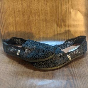 TOMS black lace Shoes